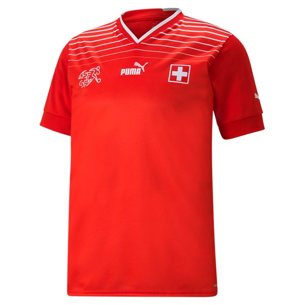 Camiseta Suiza Replica Primera Ropa 2022 Rojo